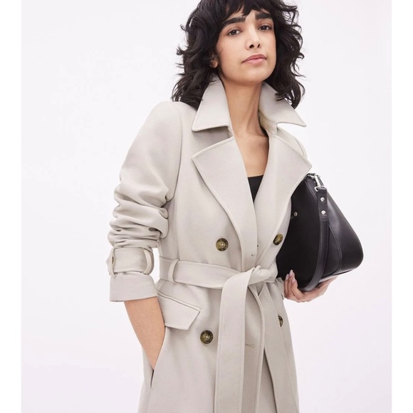 RW&CO. Cream Trench Coat - Picture 5 of 9